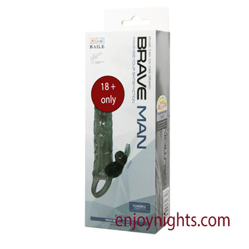 6 INCH BRAVEMAN REUSABLE CONDOM SLEEVE